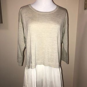 Club Monaco Double layer chiffon sweater, size XS